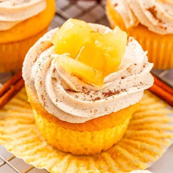 Apple pie cupcakes made after reading these apple recipes