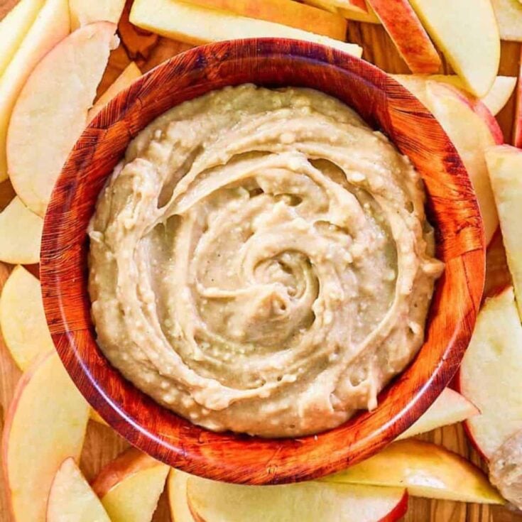 Caramel apple dip dessert