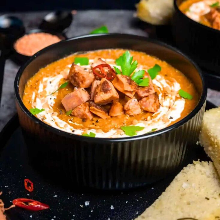 Chorizo lentil soup