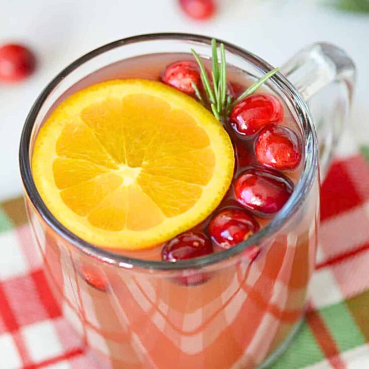 Cranberry cider made after reading these Christmas crockpot recipes