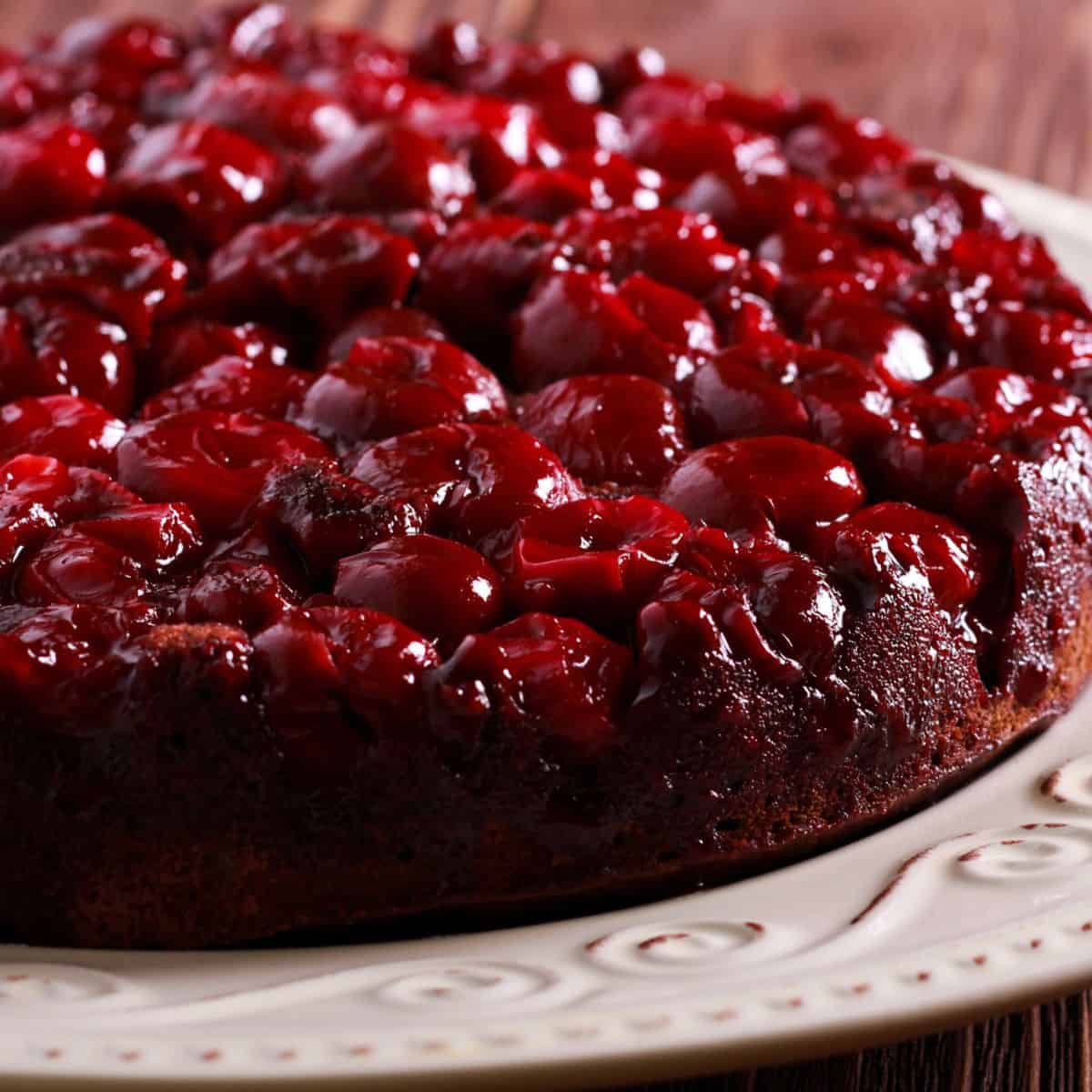 Berry upside down cake, made after reading these upside-down cakes