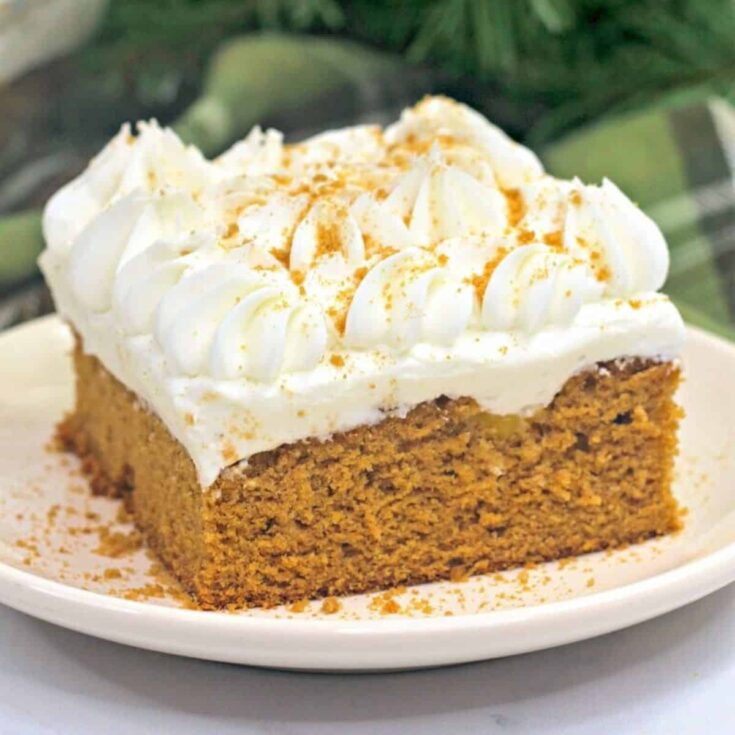 Gingerbread poke cake
