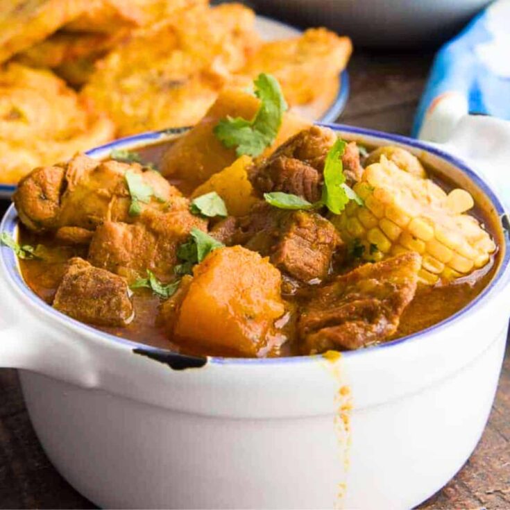 Sancocho, made after reading these winter soup recipes