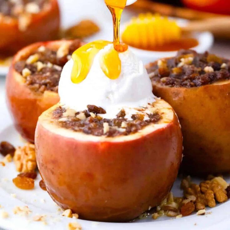 Slow cooker baked apples