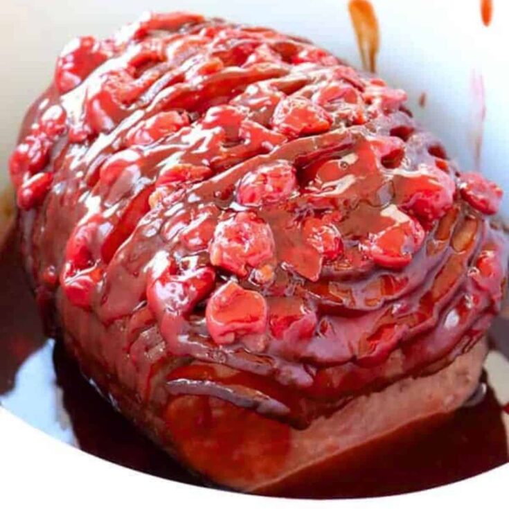 Slow cooker cherry ham