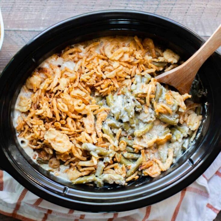 Slow cooker green bean casserole