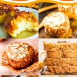 A collage of apple dishes, with the text overlay 25 sweet apple recipes for fall baking