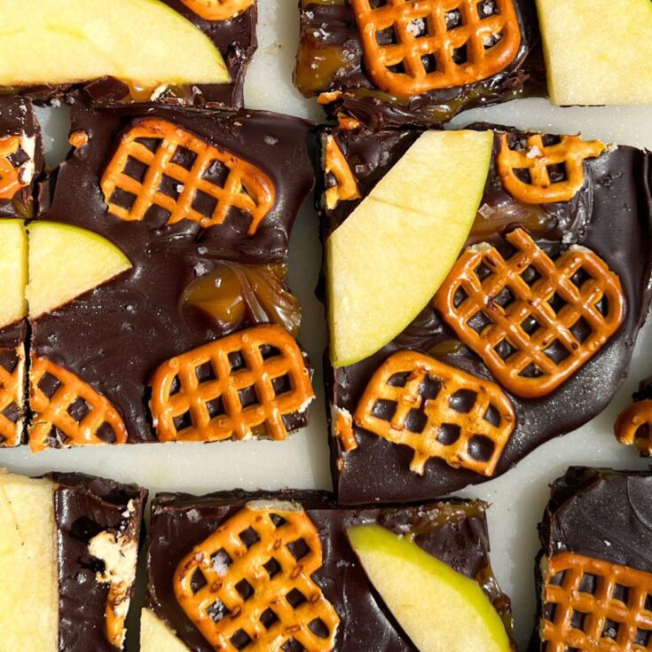 Chocolate caramel bark