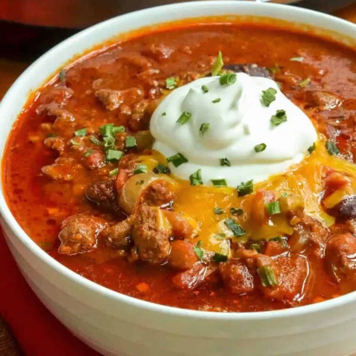 Crock pot beef chili