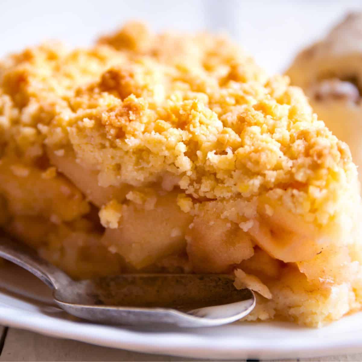 Warm apple crumble made after reading these apple dessert recipes