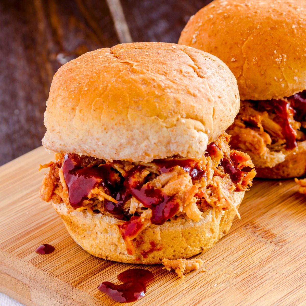 Pulled pork sandwich, made after reading these super bowl appetizers