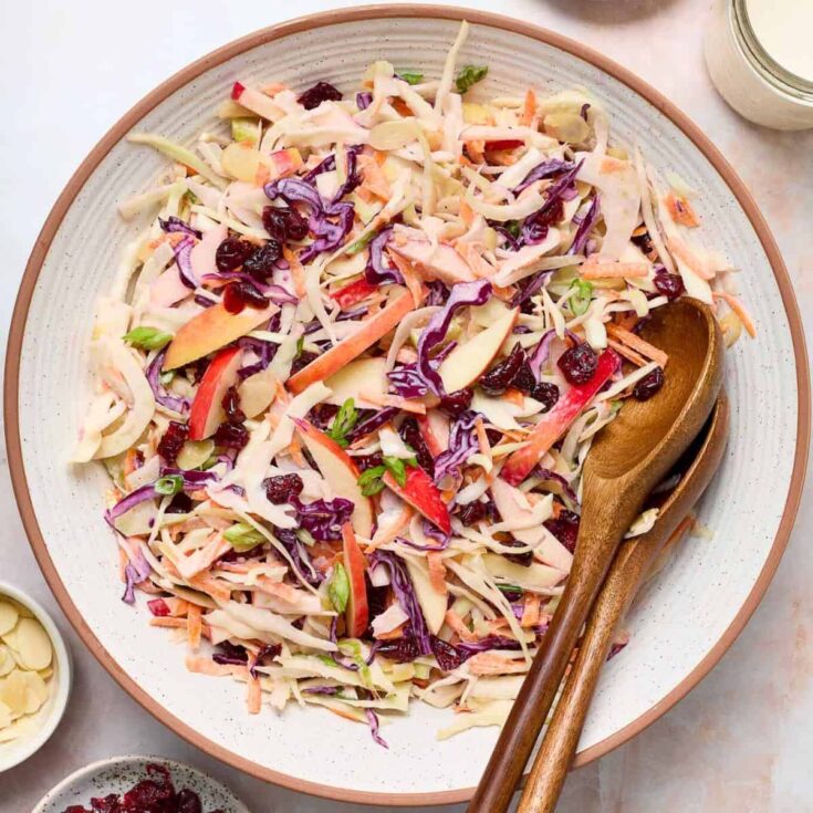 A plate of Fennel and apple slaw