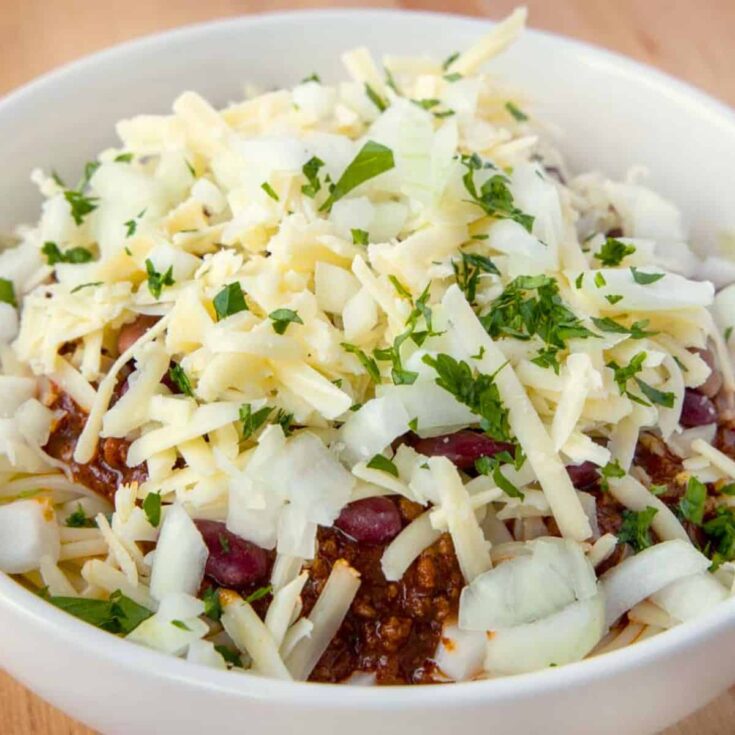 Five-way Cincinnati beef chili