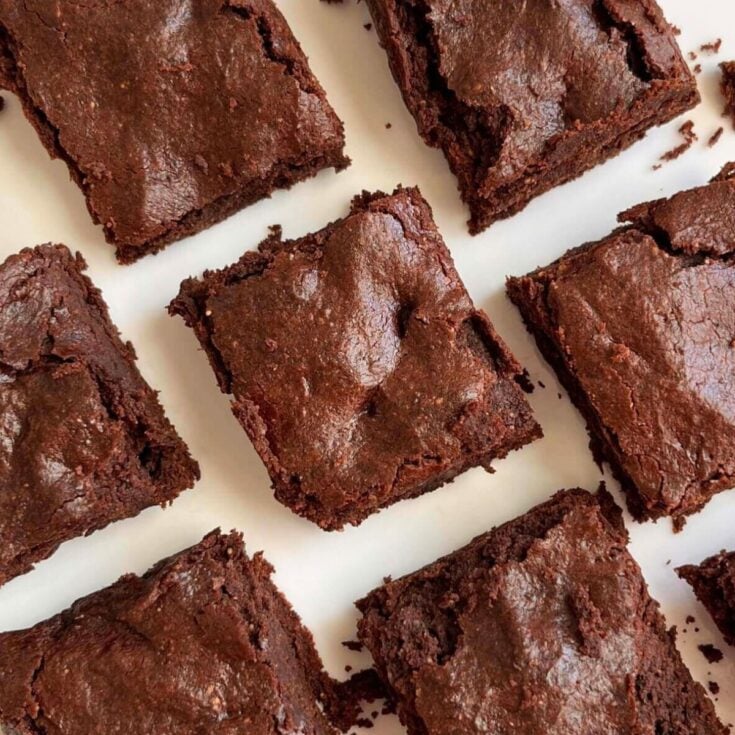 Homemade buckwheat brownies, made after reading these vegan brownie recipes