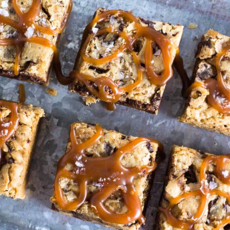 Mocha chocolate caramel chunk bars