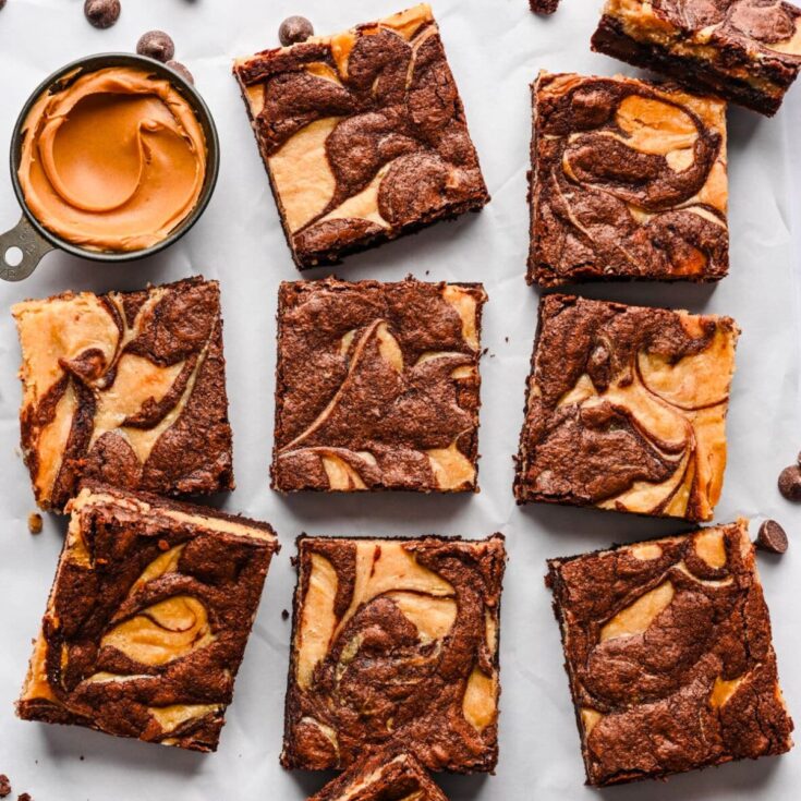 Peanut butter brownies