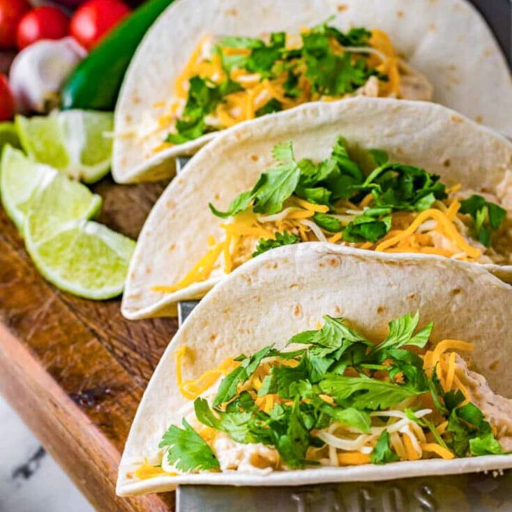 Ranch chicken crock pot tacos