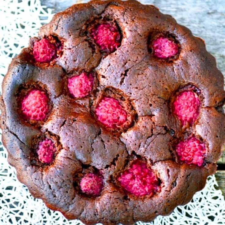 Raspberry brownies