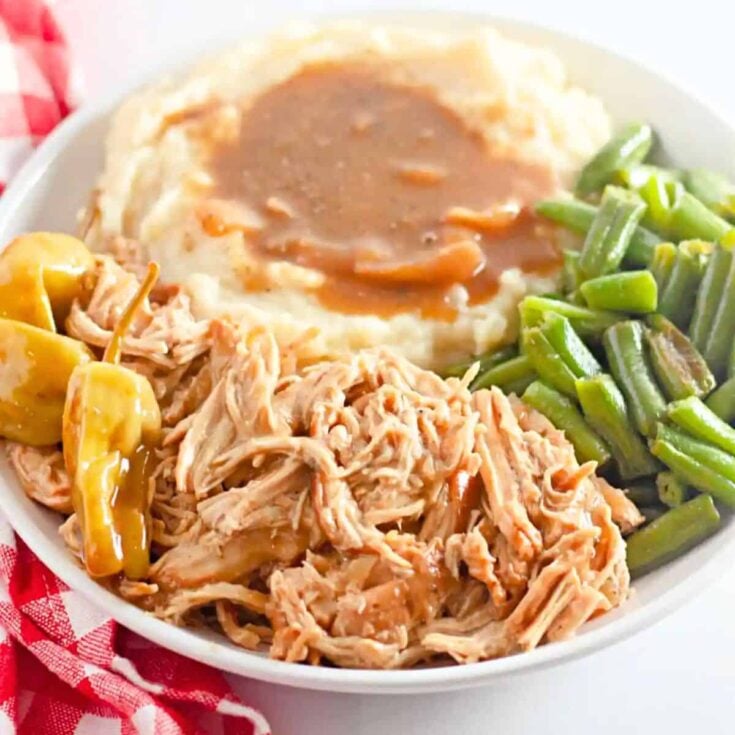 Slow cooker Mississippi chicken
