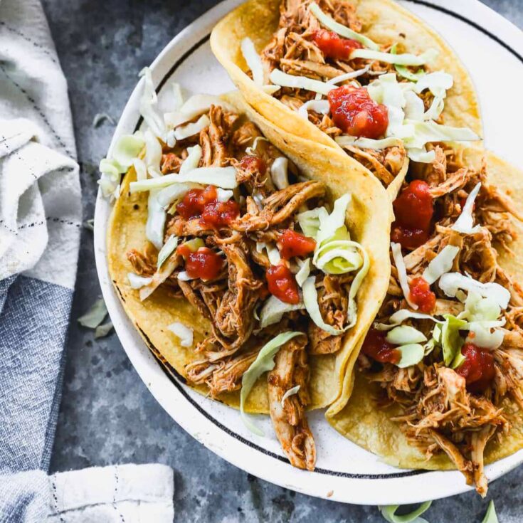 Slow cooker chicken tacos