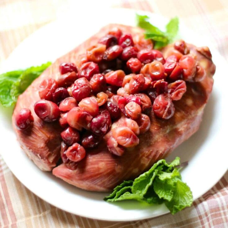 Slow cooker cranberry chicken