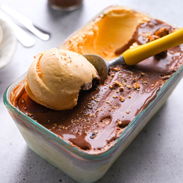 Salted caramel ice cream