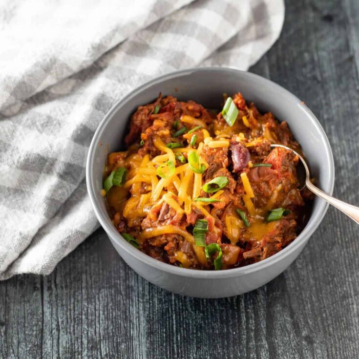 Triple delight beef chili