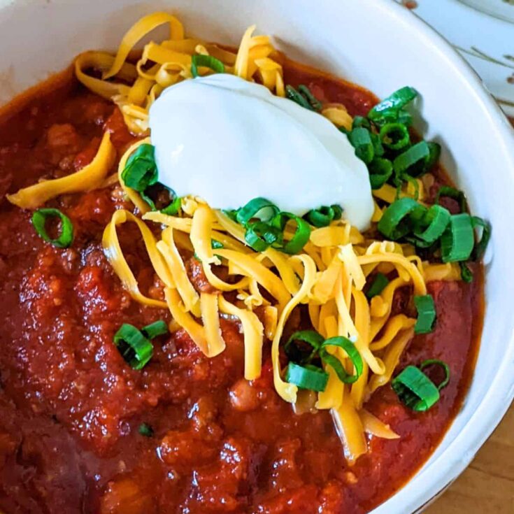 Veggie beef chili