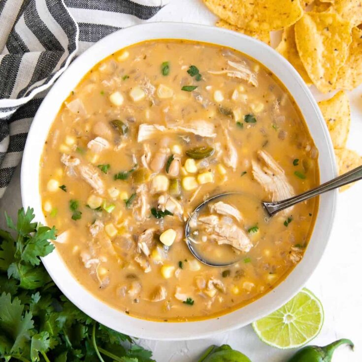 White chicken chili
