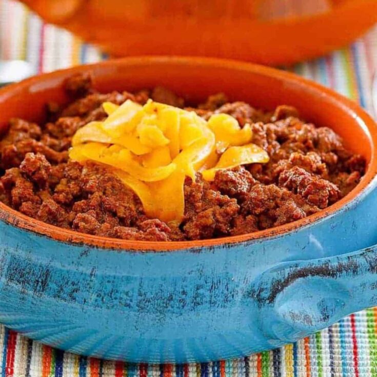 Wick Fowler beef chili