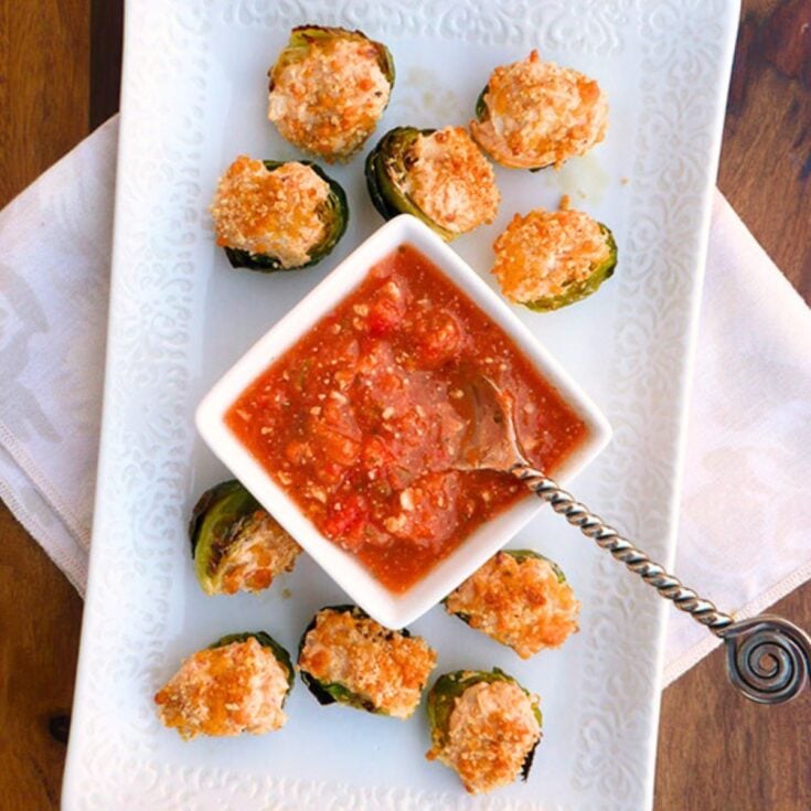 Cheddar Brussels sprouts Jalapeno popper