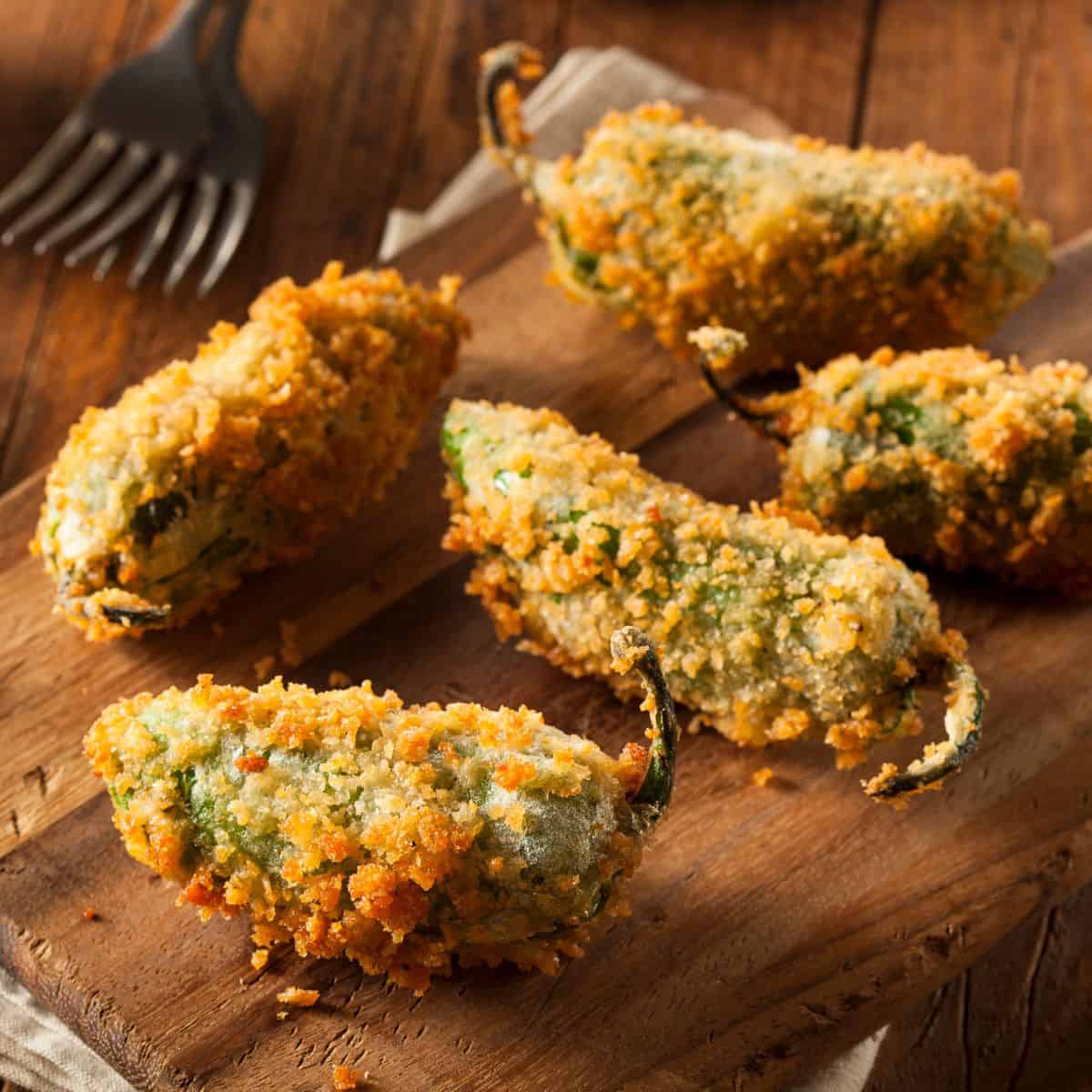 Fried jalapeno poppers, made after reading these jalapeno popper recipes