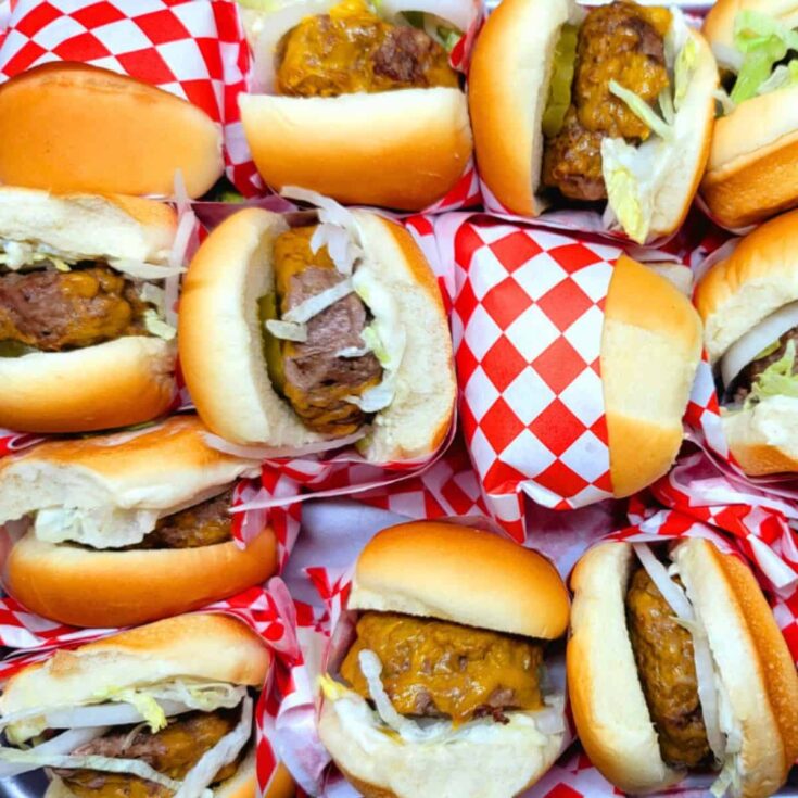Dill pickle sliders, made after reading these pickle recipes