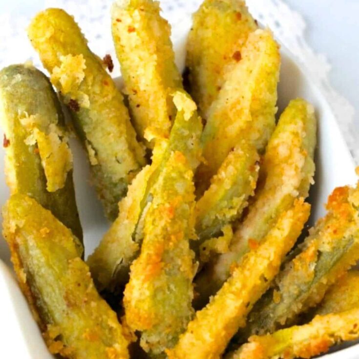 Restaurant-style fried pickles