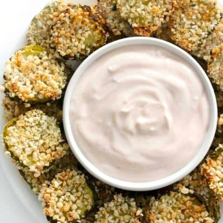 Gluten-free air fryer fried pickles