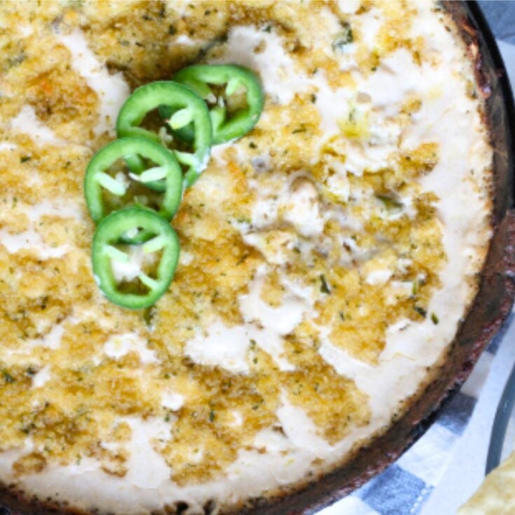 Jalapeno popper dip with sweet onions