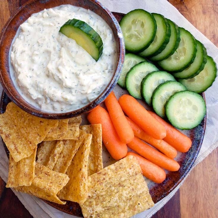 Probiotic pickle dip