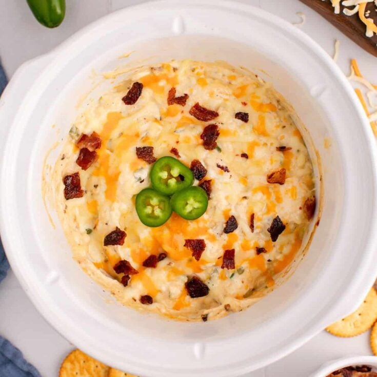 Slow cooker Jalapeno popper dip