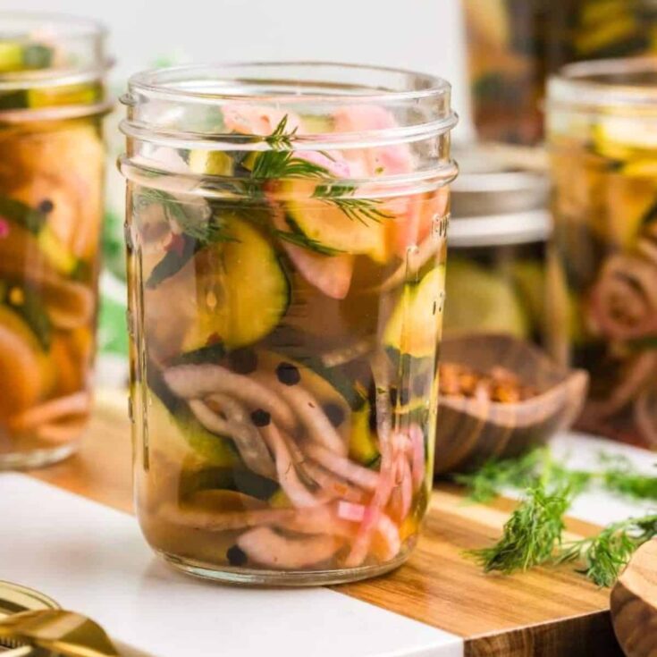 Spicy homemade dill pickles