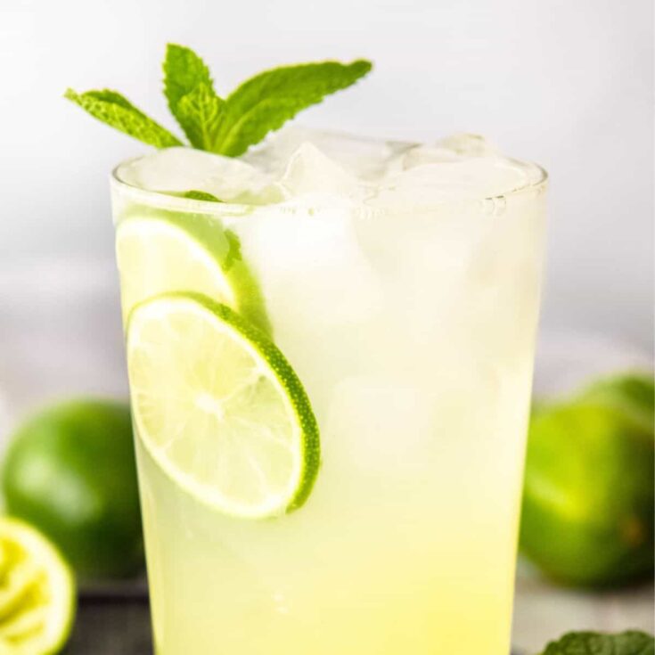 Cool lime refresher green drink