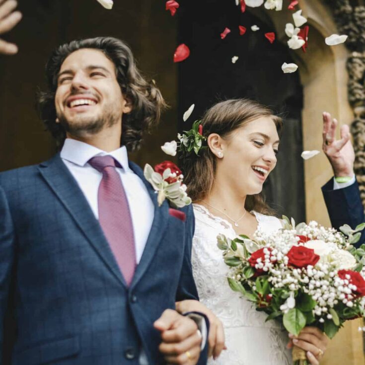 A newly wed couple - Wedding wishes for son and daughter in law
