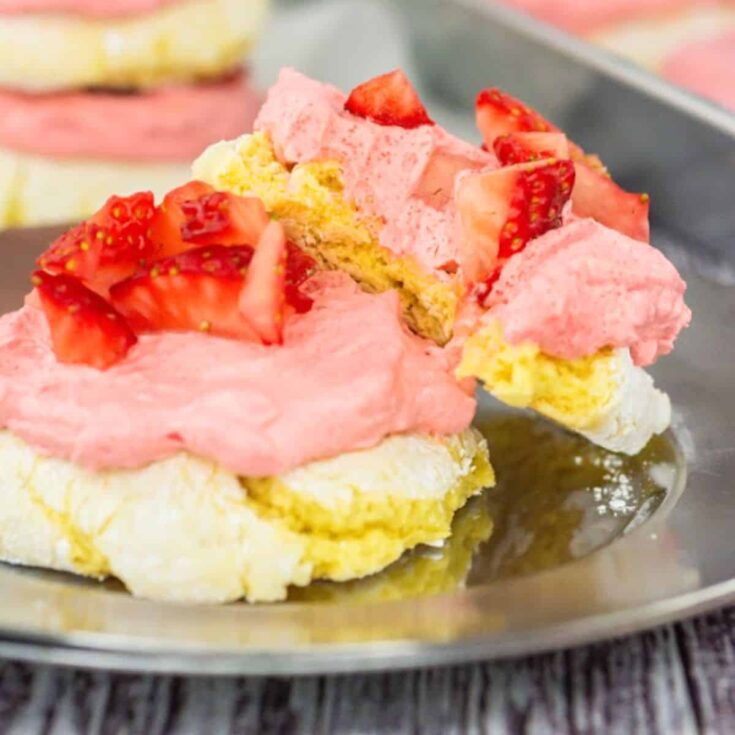 Lemon strawberry Cool Whip cookies