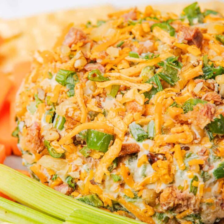 Jalapeno popper cheese ball
