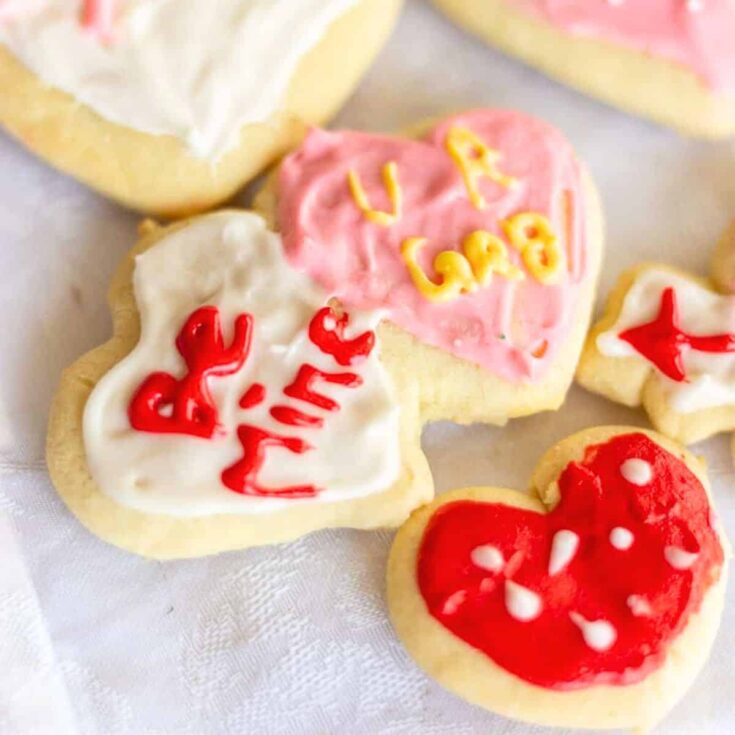Valentine's Day sour cream sugar cookies