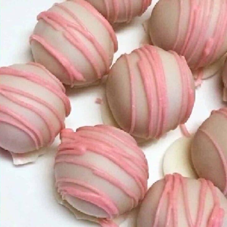 White Chocolate Strawberry Truffles