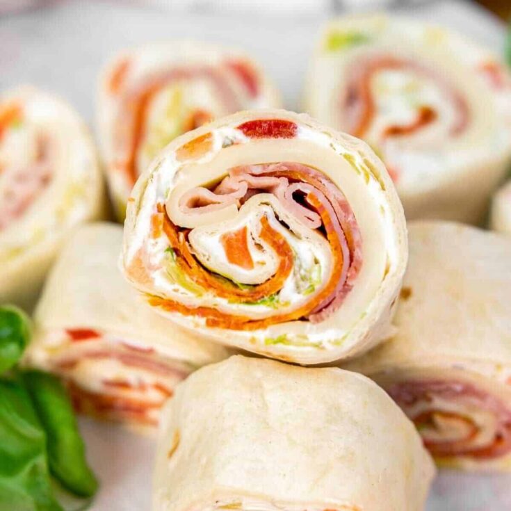 Zesty Italian pinwheels