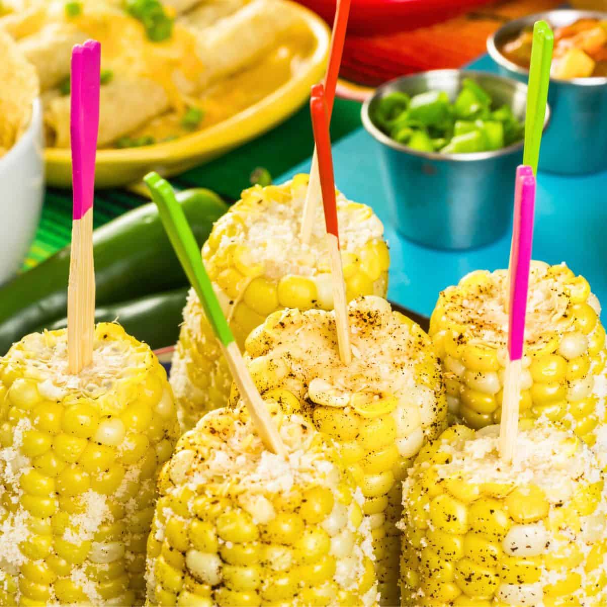 Grilled corn made after reading these Mexican appetizers