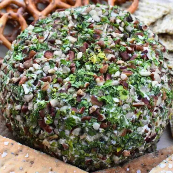 Cheese ball with herbs