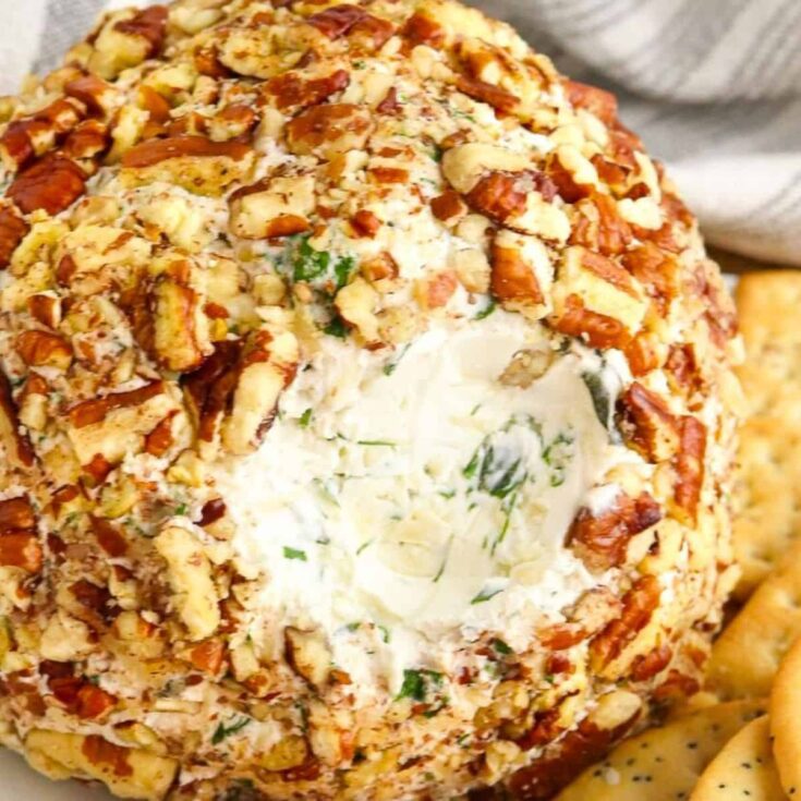 Garlic herb cheese ball