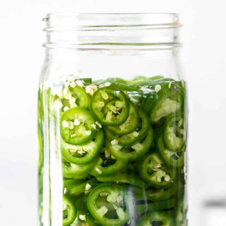 Pickled jalapenos appetizer